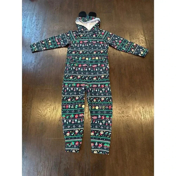 Disney Parks 2020 Adult S Mickey Christmas Bodysuit Holiday One Piece Pajamas - Picture 1 of 3